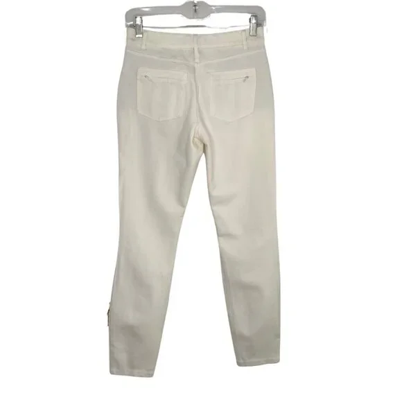White House Black Market White Skinny Leg Stretch Pants, Size OR/XS #272 - Picture 3 of 12